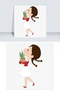 矢量可爱小姑娘小清新插画图片素材其他格式下载动漫人物大全