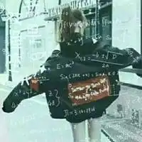 带数学公式有创意的闺蜜头像三人