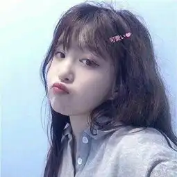 侧颜漂亮女生长发头像