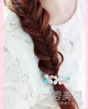 简单马尾辫发辫diy塑料清新森女气质