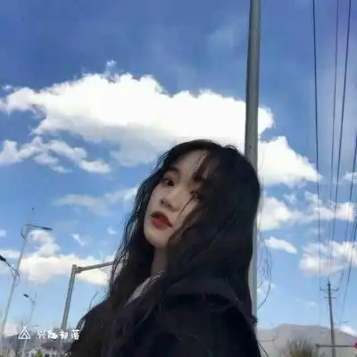 蓝色系头像女生图片2020好看可爱网图女生头像