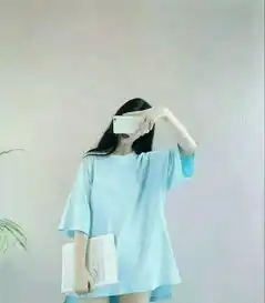 女生头像对着镜子拍不露脸