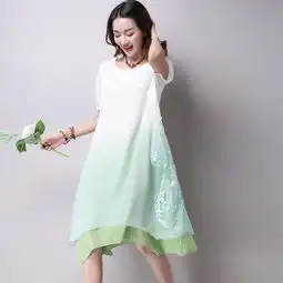繁花锦簇的印花连衣裙,18年夏季新款上市,穿上瞬间变绝色美女