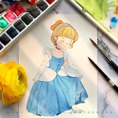 动漫手绘一组童话里的软萌少女,你能猜得出她们是谁吗