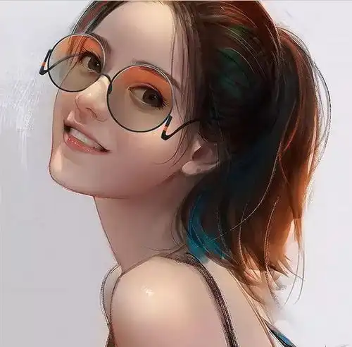 美少女头像插画视频教程,做头像定制轻松年入20万