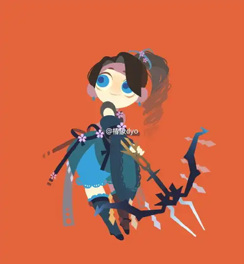 飞天小女警萝莉版可爱的独特画风手绘图