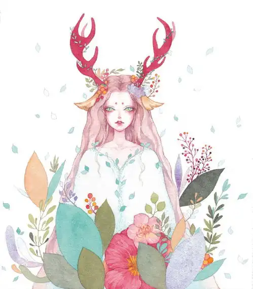 艺术美得让人心动,让人起鸡皮疙瘩的美人水彩绘画教程