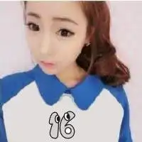 我想要一个qq头像是一个女生穿的衣服上有16号的标志