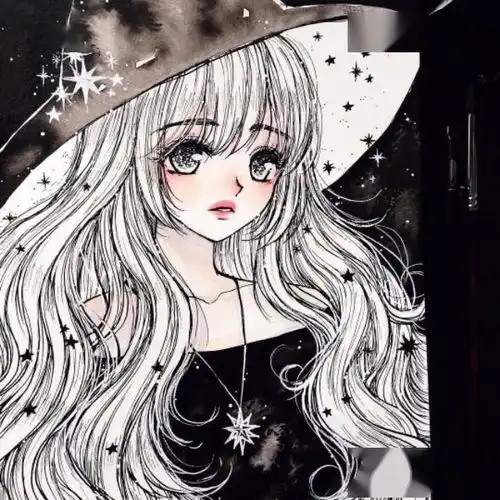 插画一组仙气十足的女孩纸