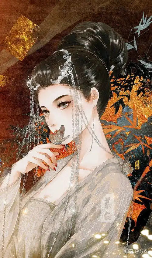 有好看的古风漫画手绘女生头像吗