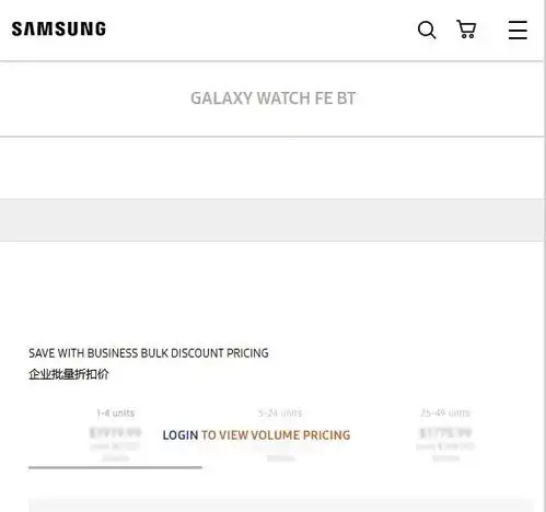 三星galaxywatchfe智能手表官网偷跑名称确认,配40mm表盘