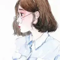 失去的再也无法挽回手绘短发女生头像