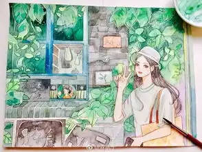 纯粹书单这美到炸裂的水彩到底是什么神仙太太画的呀疯狂右键屏保
