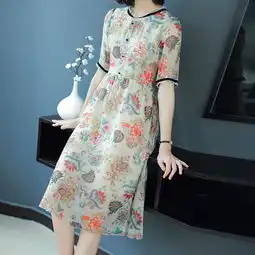 女人一旦过了48,不妨多穿大牌真丝裙,配平鞋,穿出高贵女人味