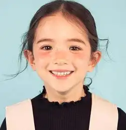 7岁英韩混血louietucker,美爆的雀斑小女孩