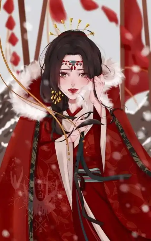 古风红衣女子壹听弦断,断那三千痴缠腾讯新闻
