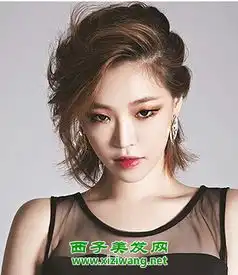 短发女生帅气侧编发图片女生短发这样扎绝对吸睛