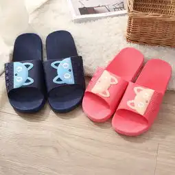 曼莱森manrise买4送1韩版卡通猫咪情侣凉拖夏季新款时尚厚底男女浴室拖鞋