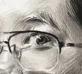 教你画戴眼镜的长发女青年素描头像,还不速来学习......