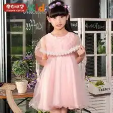 女宝宝夏装公主裙蕾丝欧美