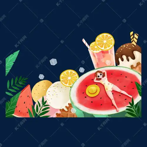 清凉小暑夏天夏日少女西瓜素材图片免费下载千库网