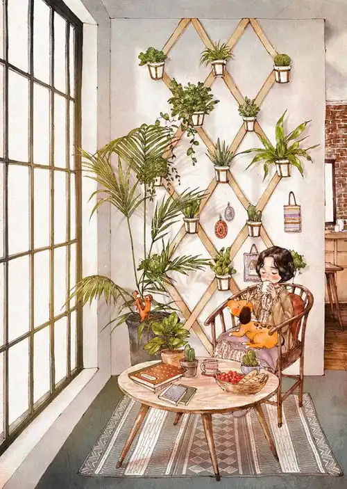 画功媲美宫崎骏韩国插画师笔下的森林故事