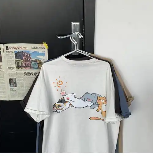 卓纪短袖t恤男生港风韩版潮流夏季体恤上衣宽松情侣ins男士半袖衣服
