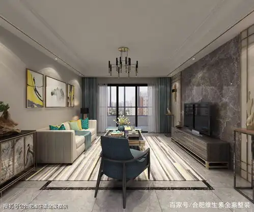 家居设计丨132㎡现代港式装修案例,时尚生活,简约大方