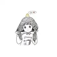 手绘白色简约头像女生微信头像图片大全
