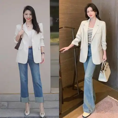 40女生春天穿搭示范,不装嫩又时髦,演绎优雅高级感
