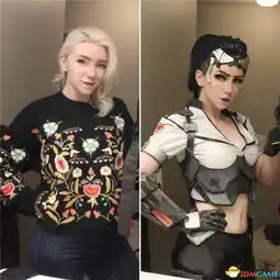 性感美女cos守望先锋莫伊拉清凉上阵身材棒
