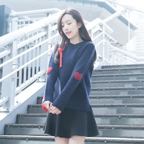 显女人味的毛衣,搭裙子还是裤子,都有女神范