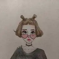 手绘白色简约头像女生微信头像图片大全