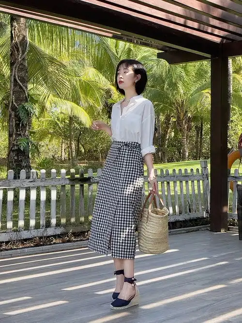 格纹怎么穿出高级感这些穿搭值得借鉴,时髦经典又显气质