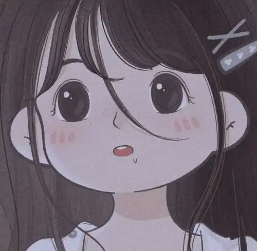 动漫女生头像生活甜甜有你真好
