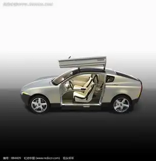打开车门的银色volvo概念车图片