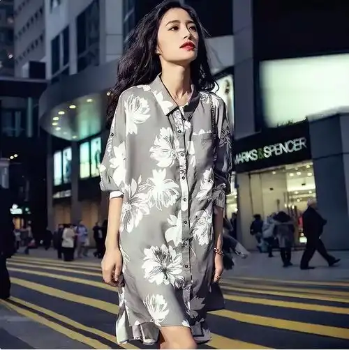 气质女人都爱衬衣裙,比碎花裙简约,三种款式搭配高级又优雅