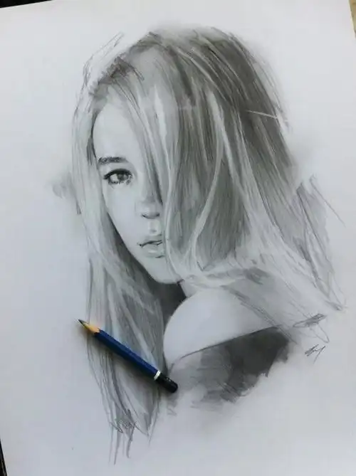 速写,把少女们画的美翻天