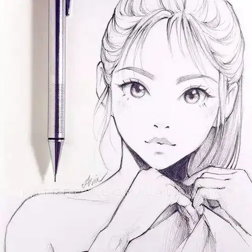 90后美女的小清新动漫手绘,不能错过