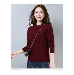 秋冬新款简约时尚针织女打底衫