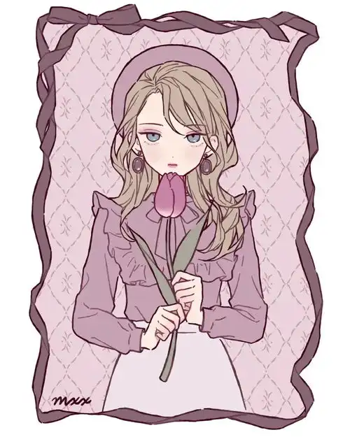 头像玫瑰少女