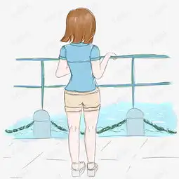 向远处眺望看海的女孩素材图片免费下载高清psd千库网图片编号11415228