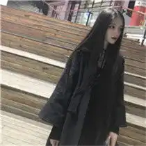 美女头像侧面长发长长的黑发侧面更迷人