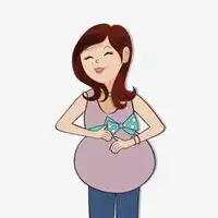 怀孕大肚子头像卡通美少女怀孕大肚子头像