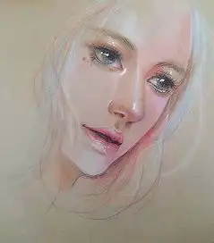 这样的美女在她的笔下是如此的清纯逼真好喜欢