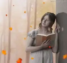 photoshop合成梦幻森林中的国外女生照片3
