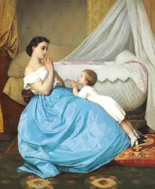 他是以画奢华风格的美女肖像而闻名的画家