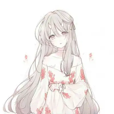 可爱唯美动漫女生头像长发漂亮的二次元女孩图片