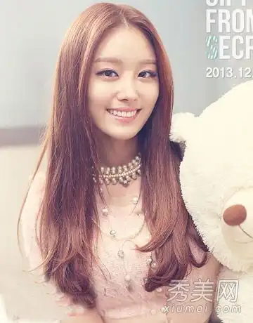 2014年韩国女孩流行发型长发清新美丽