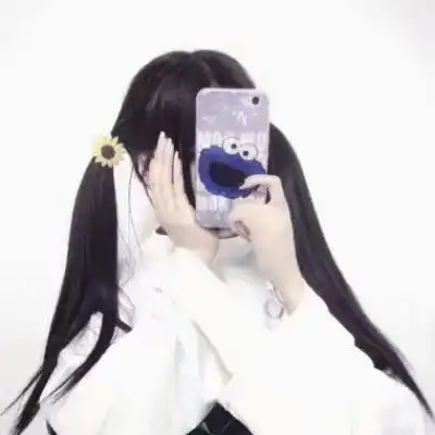 头像女生手机遮脸可爱高清女学生头像系列